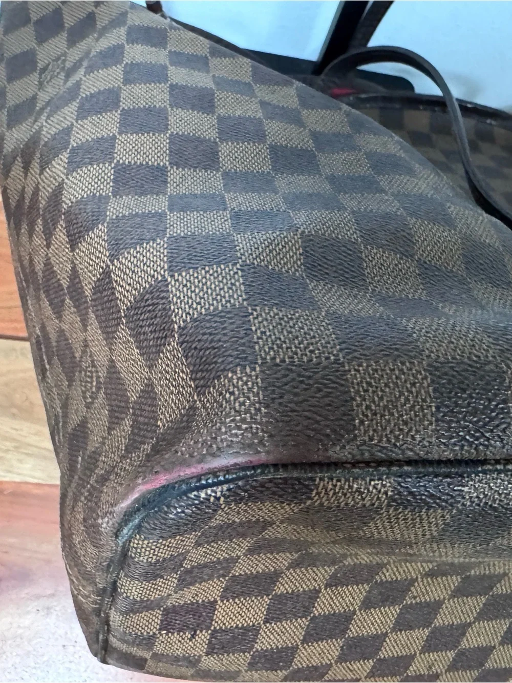 Louis Vuitton Neverfull GM Damier Ebene Coated Canvas